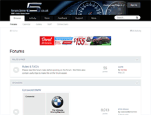 Tablet Screenshot of forum.bmw5.co.uk